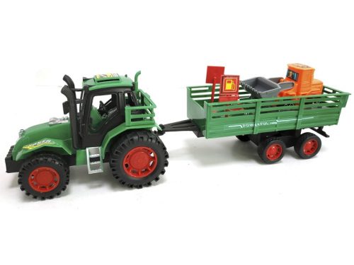 Lendkerekes traktor munkagépszállító utánfutóval - 30 cm