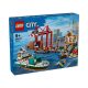 LEGO City 60422 Tengerparti kikötő teherszállító hajóval