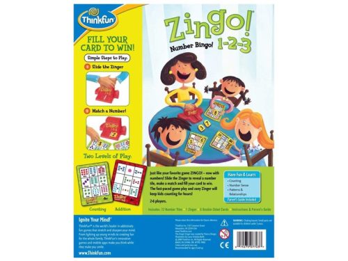 Thinkfun: Zingo 1-2-3 társasjáték