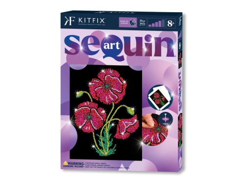 KitFix Sequin Art Purple - Pipacs