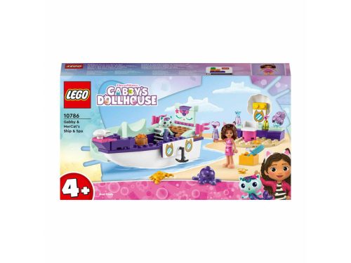 LEGO Gabbys Dollhouse 10786 Gabby és MerCat hajója és szépségszalonja