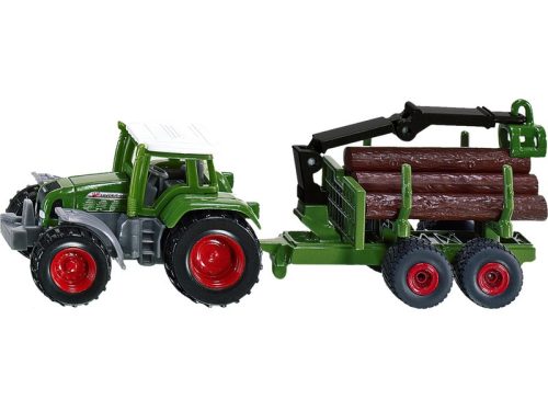 SIKU Claas traktor rönkszállító utánfutóval 1:87 - 1645