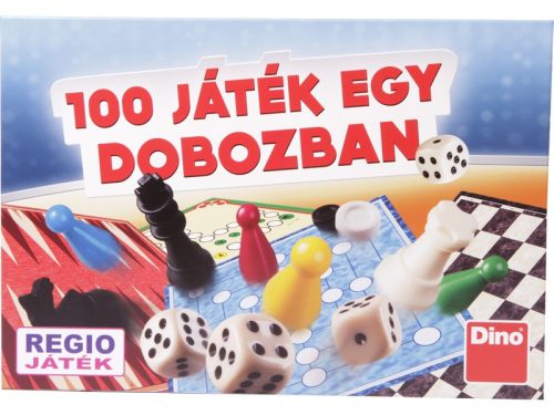 Dino 100 játék egy dobozban társasjáték-gyűjtemény