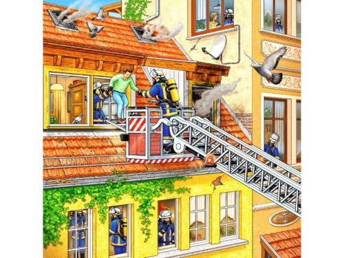 Ravensburger: Tűzoltók 3 x 49 darabos puzzle