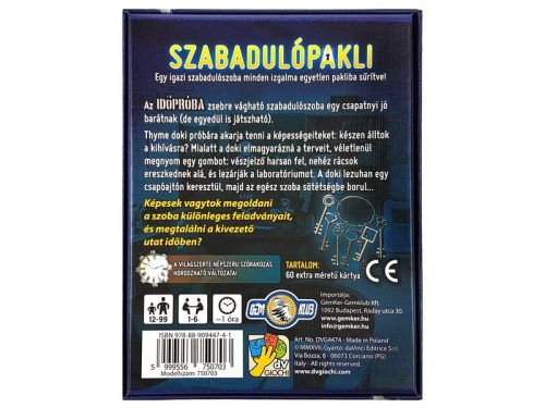 Szabadulópakli - Időpróba kártyajáték