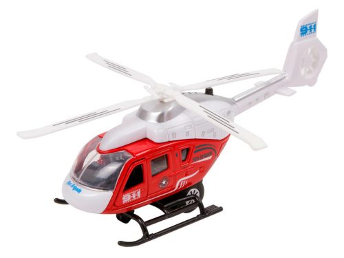 Fém rendőrségi helikopter - 21 cm