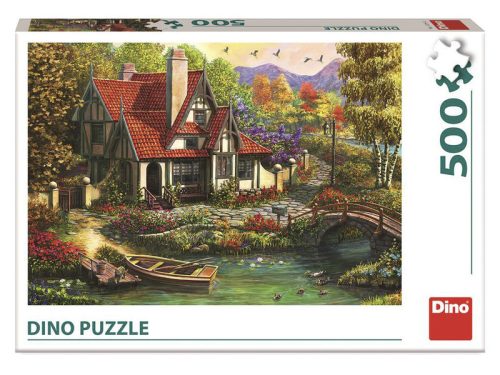 Dino Puzzle 500 db - Ház a tónál