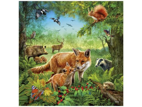 Ravensburger Puzzle 3x49 db - Az erdő lakói