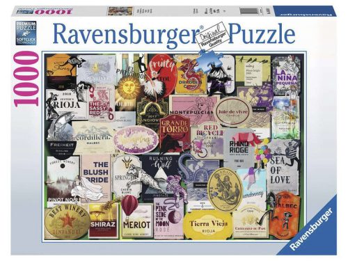 Ravensburger: Puzzle 1000 db - Borcímkék