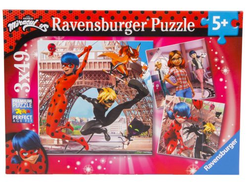 Ravensburger Puzzle 3x49 - Hős katicabogár