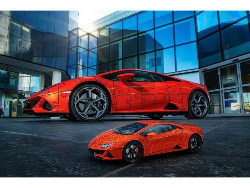 Ravensburger Puzzle 3D 108 db - Lamborghini Huracan narancs