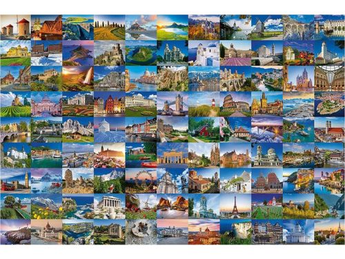 Ravensburger Puzzle 3000 db - 99 gyönyörű hely Európában