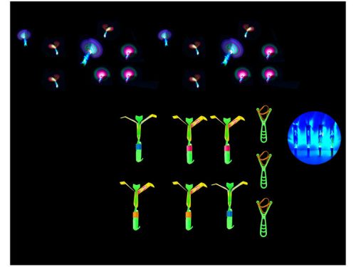 Nyílvessző szett rakéta LED fénnyel (5 db)