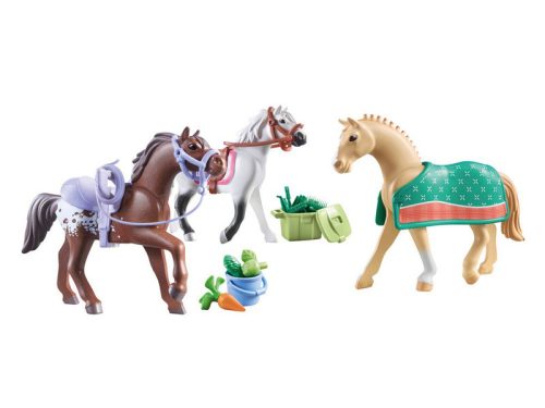 Playmobil Lovas szett: Morgan, Quarter & Shagya