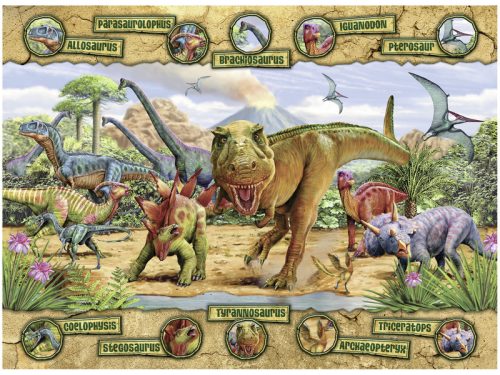 Ravensburger: Puzzle 100 db - Dinoszauroszok