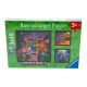 Ravensburger Puzzle 3x49 db - Minecraft Biomák