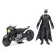 Batman mozifilm 12"" Figura 12"" Batman motorral