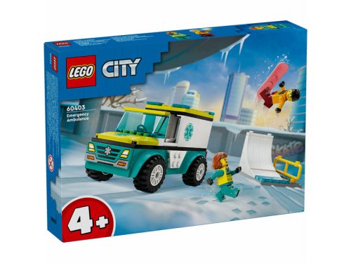 LEGO City Great Vehicles 60403 Mentőautó és snowboardos