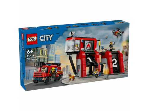 LEGO City Fire 60414 Tűzoltóállomás és tűzoltóautó