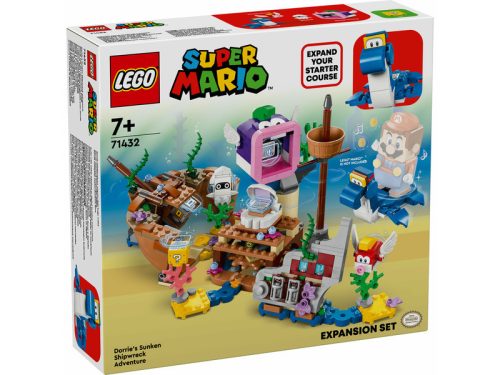 LEGO Super Mario 71432 Dorrie elsüllyedt hajóroncs kalandjai kiegészítő szett