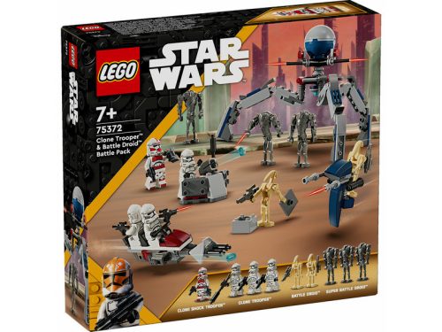 LEGO Star Wars Tm 75372 Klónkatona és harci Droid harci csomag