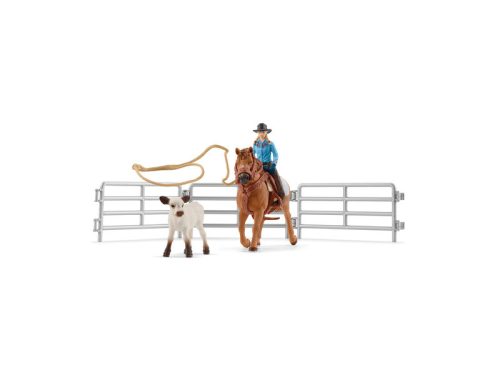 Schleich Lasszóverseny cowgirllel