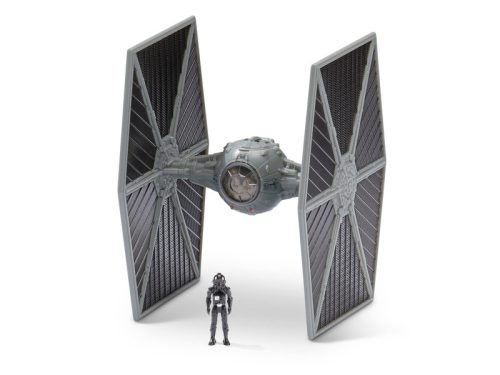 Disney: Star Wars TIE Fighter (szürke) + TIE Fighter pilóta 8 cm