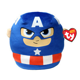 Ty Squishy Beanies párna alakú plüss figura Marvel CAPTAIN AMERICA, 22 cm