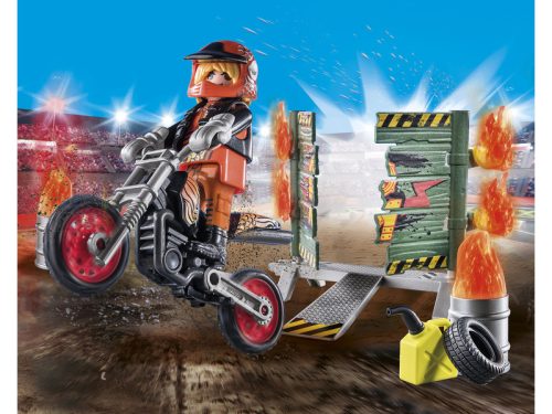 Playmobil: Starter Pack - Kaszkadőr motorral és tüzes karikával