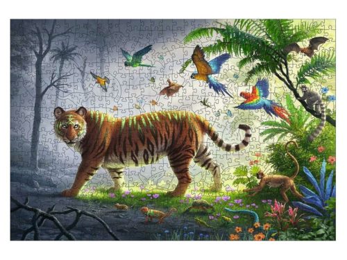 Puzzle 500 db - Tigris a dzsungelban