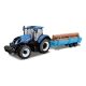 Bburago traktor utánfutóval New Holland 1:32