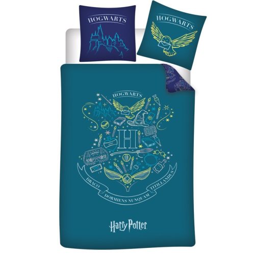 Harry Potter Crest ágyneműhuzat 140×200cm, 63×63 cm microfibre