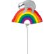 Lajhár Rainbow mini fólia lufi 25 cm (WP)