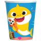 Baby Shark Music papír pohár 8 db-os 250 ml