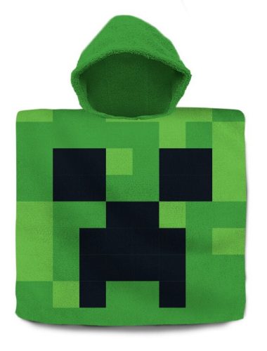 Minecraft Green strand törölköző poncsó 60x120 cm