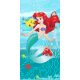 Disney Hercegnők, Ariel Friends fürdőlepedő, strand törölköző 70x140cm