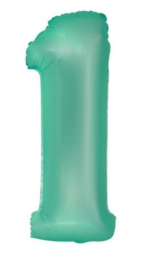 Menta 1-es Mint Mat szám fólia lufi 76 cm