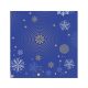 Karácsonyi Navy Blue Snowflakes szalvéta 20 db-os 33x33 cm