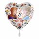 Disney Jégvarázs Floral Happy Birthday fólia lufi 43 cm