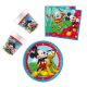 Disney Mickey Rock the House party szett 36 db-os 20 cm-es tányérral