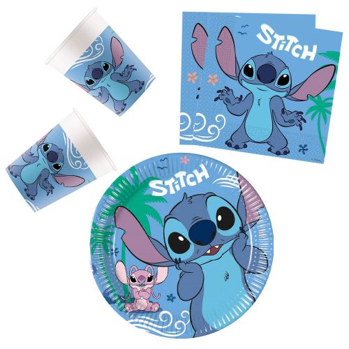 Disney Lilo és Stitch, A csillagkutya Angel party szett 36 db-os 20 cm-es tányérral